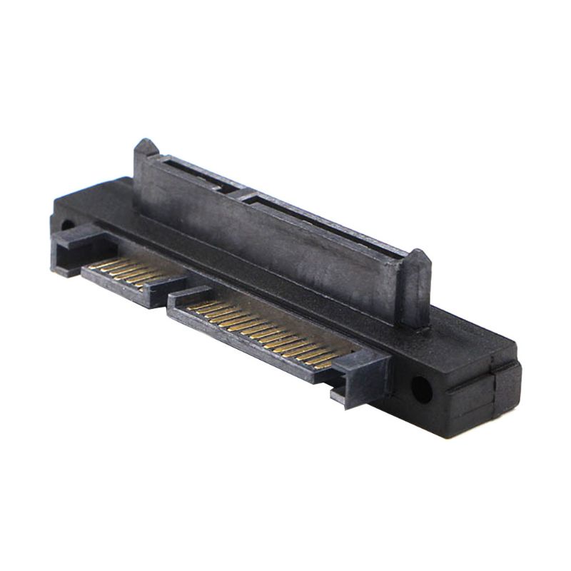 Btsg 90derajat Siku Kanan22 (7 +15) Pin Male to Female Extension Convertor Adapter Cocok Untuk Komputer Hardisk Drive