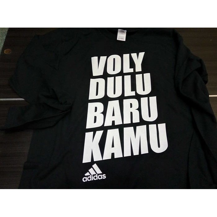 Kaos Tshirt Baju Combed 30S distro Voly Voli Dulu Baru Kamu