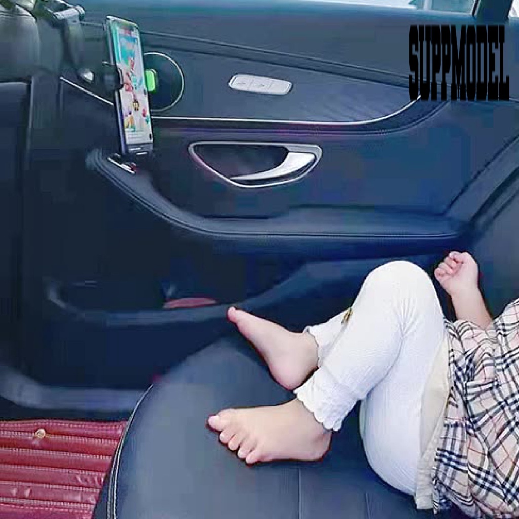 Bracket Klip Mount Kaca Spion Interior Mobil Holder Handphone Rotasi Besar Warna Hitam