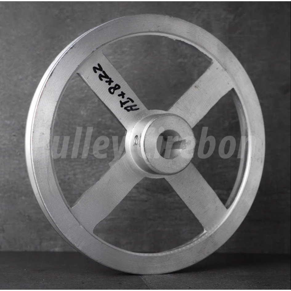 Pulley Puli Jalur B1  - 8 inch Aluminium