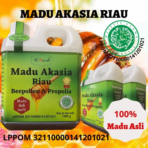 MADU AKASIA 1 KG MADU ASLI RIAU / Acasia Honey 1 kg Pure 100%- free Madu Manggis 150 gr