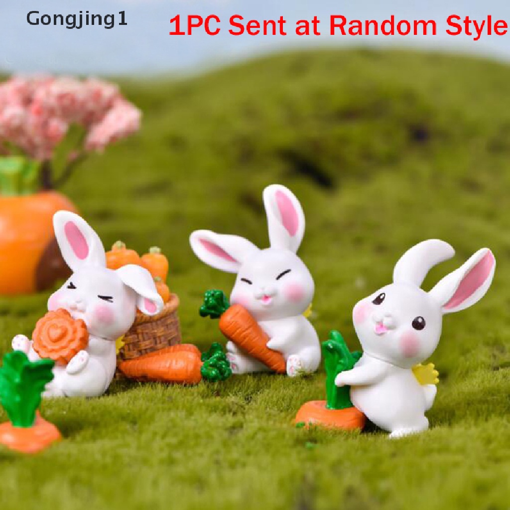 Gongjing1 Miniatur Kelinci Untuk Dekorasi Taman Minifairy Gardenrumah Boneka