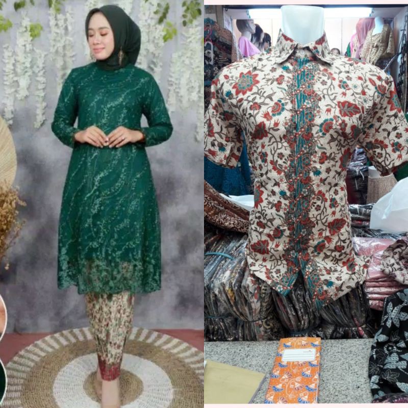 REALPICT kebaya couple/kebaya ibu bapak/seragam kebaya