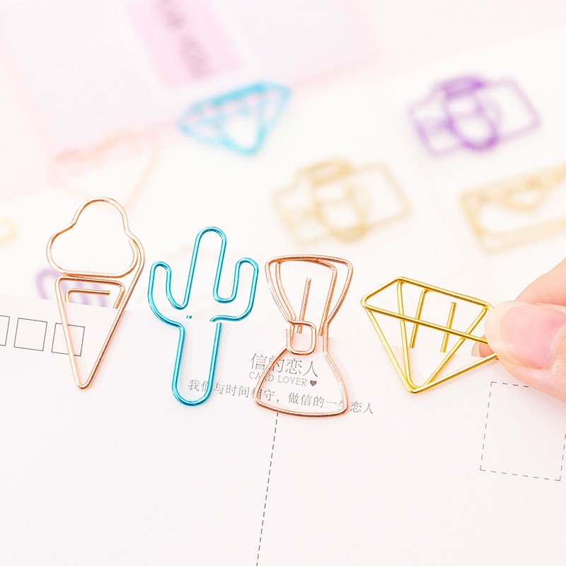 

[areum.in] Klip Kertas Isi 10 Motif Lucu / Paper Clip