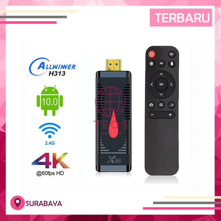Terbaik HDMI Dongle 2GB 16GB Android Stick Hiplay Smart TV Full HD TEOS