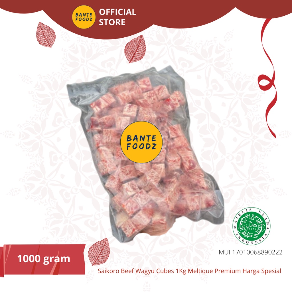 

Beef Saikoro Wagyu Cubes Meltique Premium 1 Kg Harga Spesial Termurah