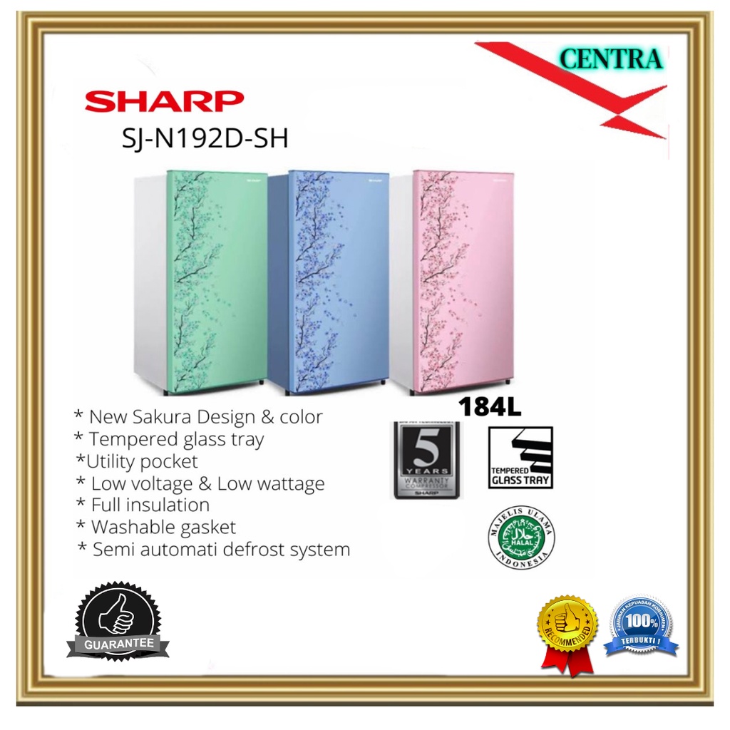 SHARP Kulkas 1 Pintu SJ-N192D / SJN192D