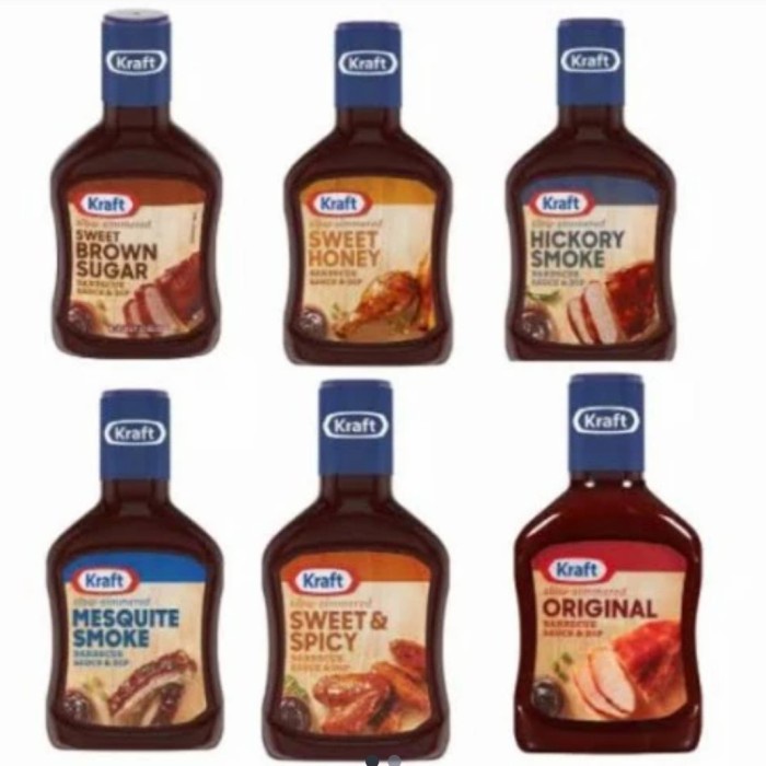 

Siap Kirim Kraft Barbeque Sauce Original Spicy Honey Hickory Smoke Sweet Brown - Original