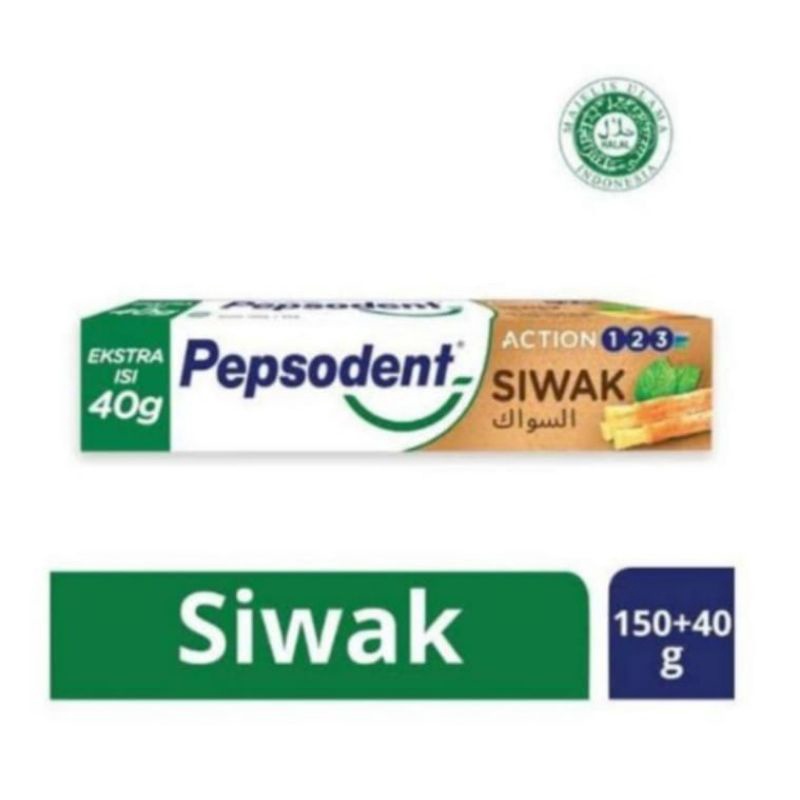 Pepsodent Action 123 Herbal|Charcoal|Siwak|Complete8|Cengkeh|Whitening ~Pepsodent ORI 100%