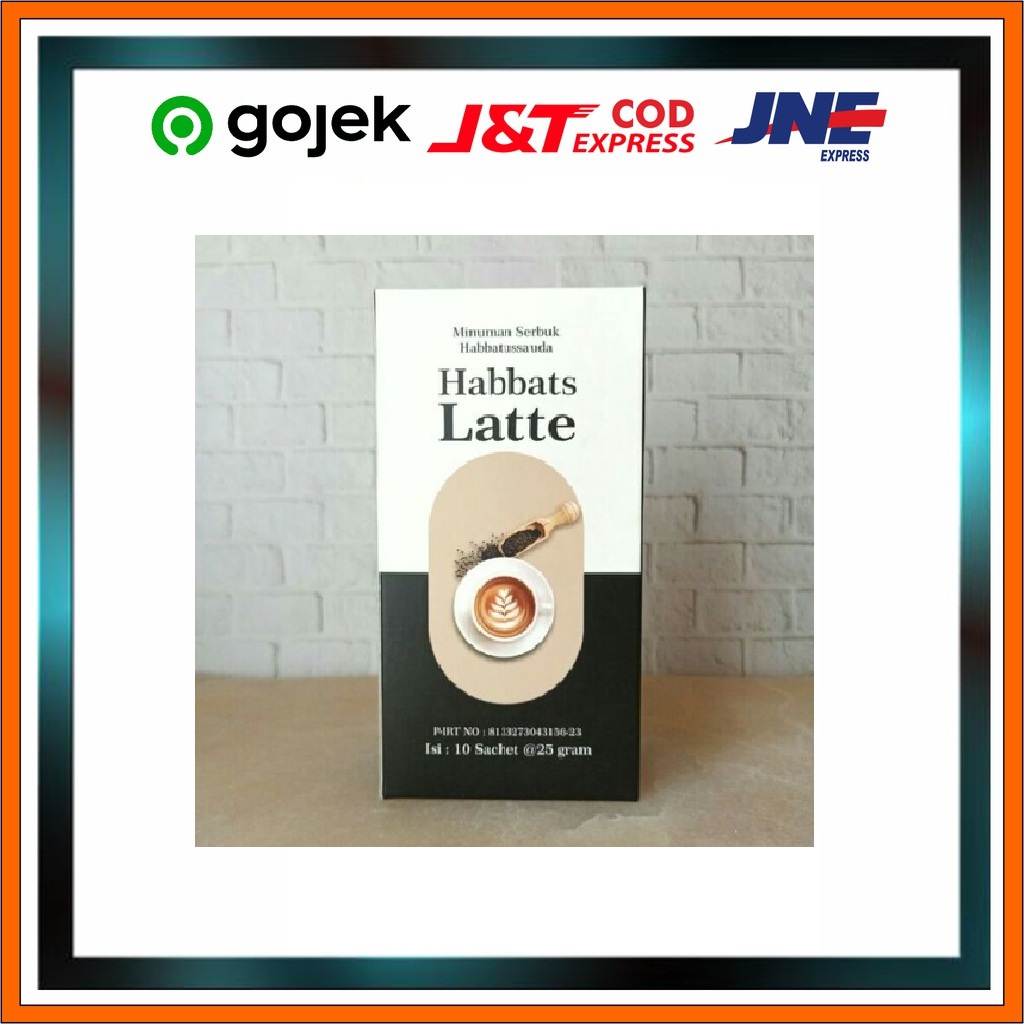 habbats LATTE minuman herbal kopi, latte dan habbatussauda