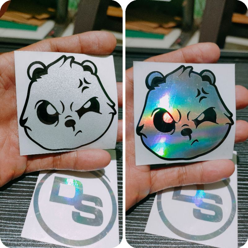 stiker cutting panda