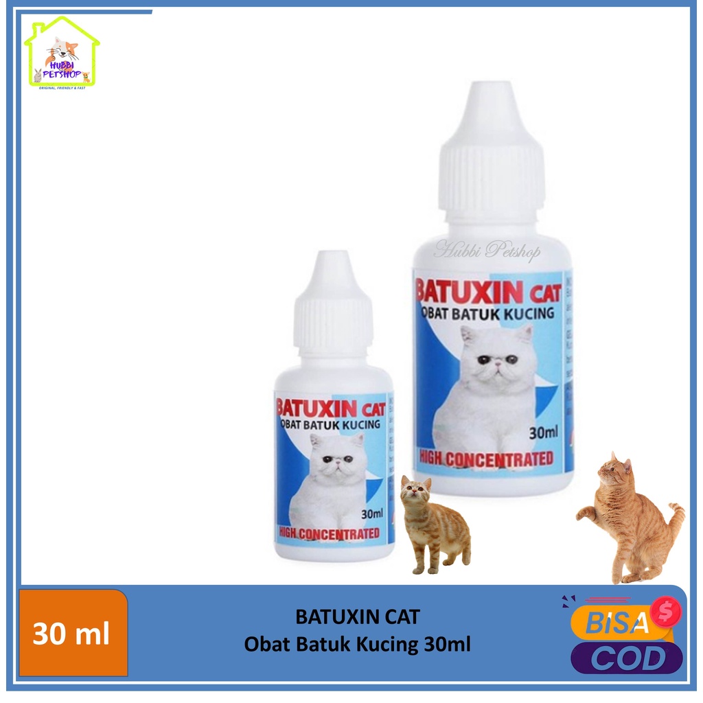 BATUXIN CAT 30ml - Obat Kucing Batuk Pilek Sesak Nafas Berdahak Bersin Demam Cat Kitten