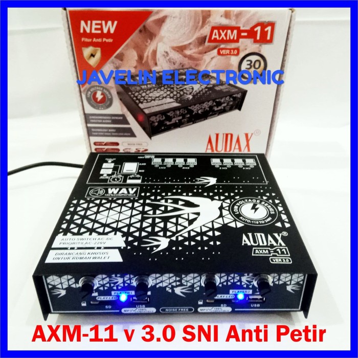 Ampli Audax Axm 11 Amplifier Walet 2 Input 4 Output Power Ax Axm11