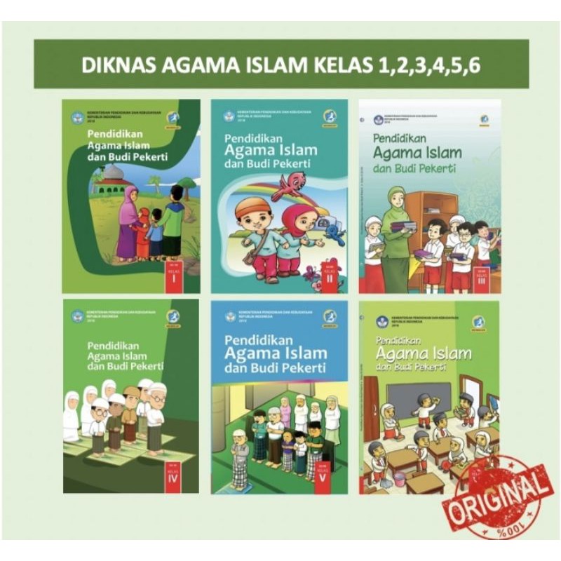 Harga satuan buku siswa pendidikan agama islam k13 kelas 1 sampe 6 revisi terbaru