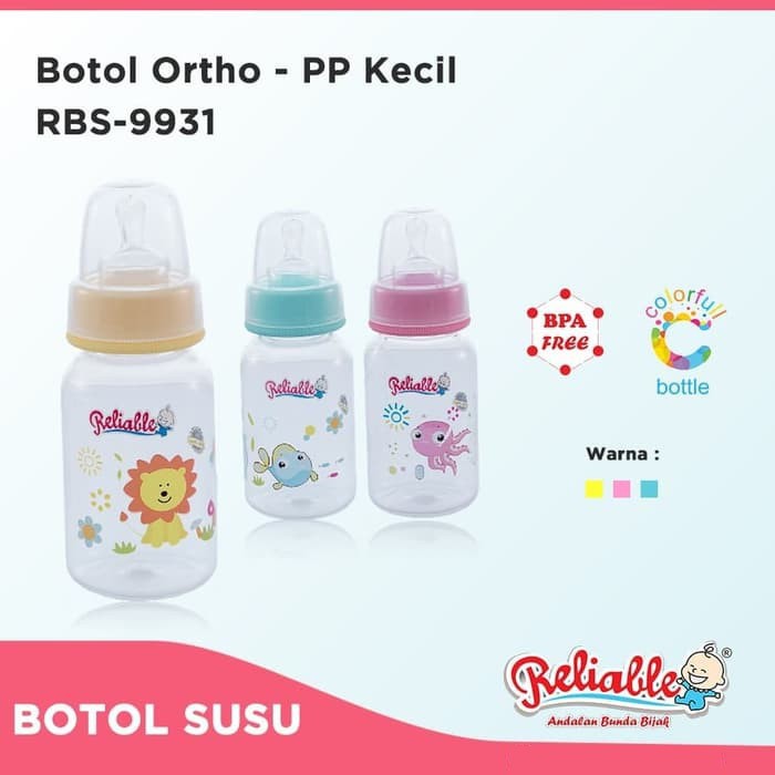 Reliable Botol Susu Bayi Ekonomis 120ml [1 pcs]