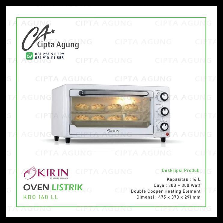 Oven Listrik 16 L Kirin Kbo 160 Ll Low Watt