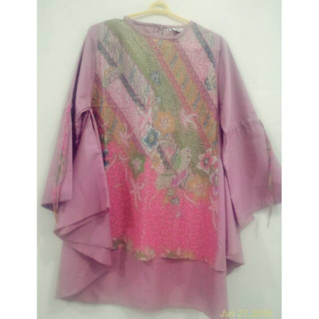 BLUS BATIK ASHILA PASTEL - DUSTY PINK