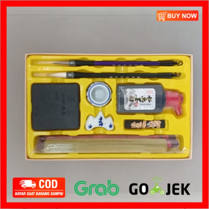 

(BISA COD) kaligrafi set kuas china mopit set
