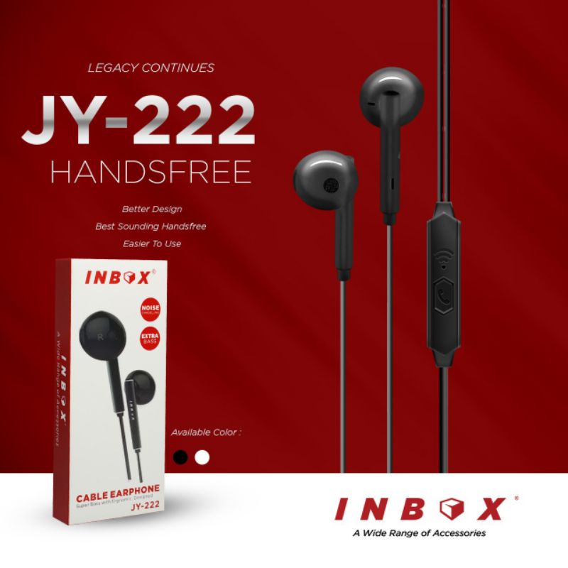 Headset INBOX JY222 Extra Bass