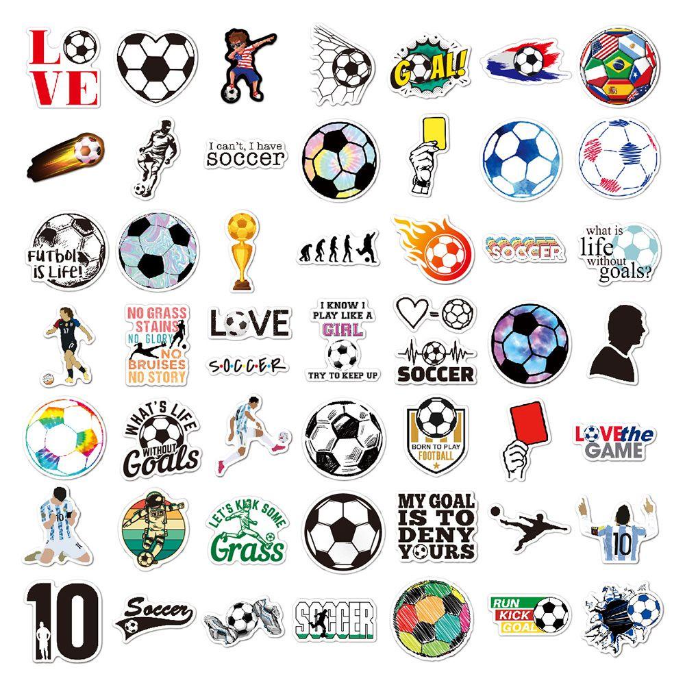 R-flower 100Pcs 2022 Qatar Stiker Graffiti Motif Piala Dunia Untuk Dekorasi Notebook