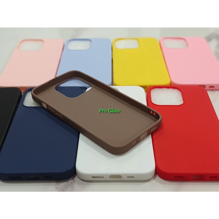 C107 Iphone 13 Mini 13 Pro Max Colourful Ultrathin Silicone Matte Case