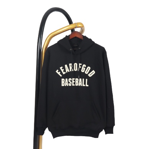 Jaket Sweater Hoodie FOG BASEBALL LIST – Black Edition Fashion Trendy Casual Pria Good Brand Quality