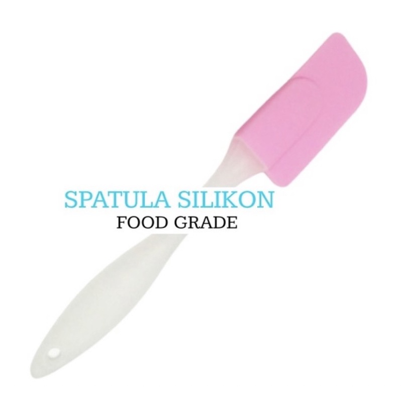 Sutil Spatula Kue Silikon Silicone  Food Grade Baking Kue Tahan Panas Random SMALL