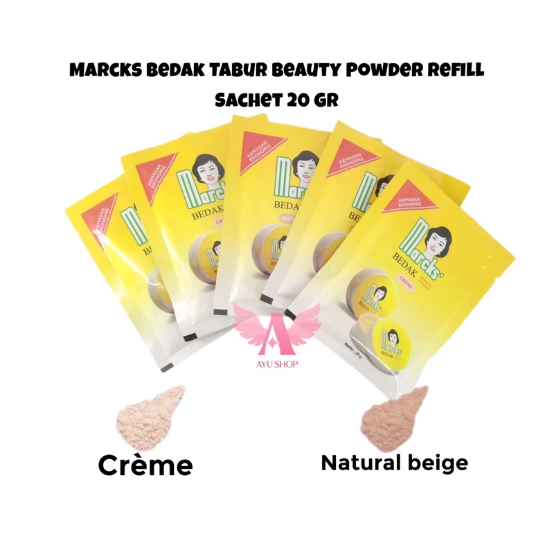 Marcks Refill Bedak Tabur Isi Ulang Sachet 20gr