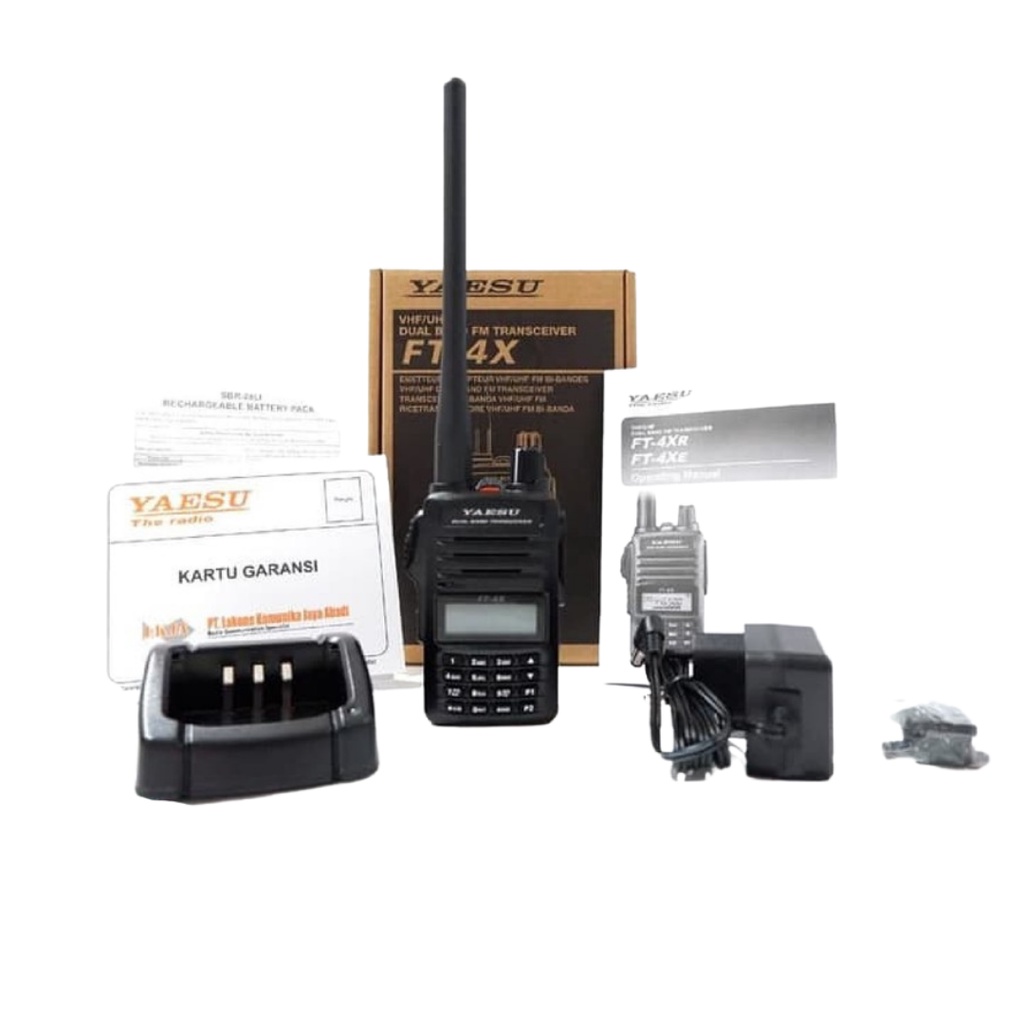 HANDY TALKY YAESU FT-4X/FT-4XR 4X VHF UHF DUALBAND NEW ORIGINAL GARANSI RESMI POSTEL