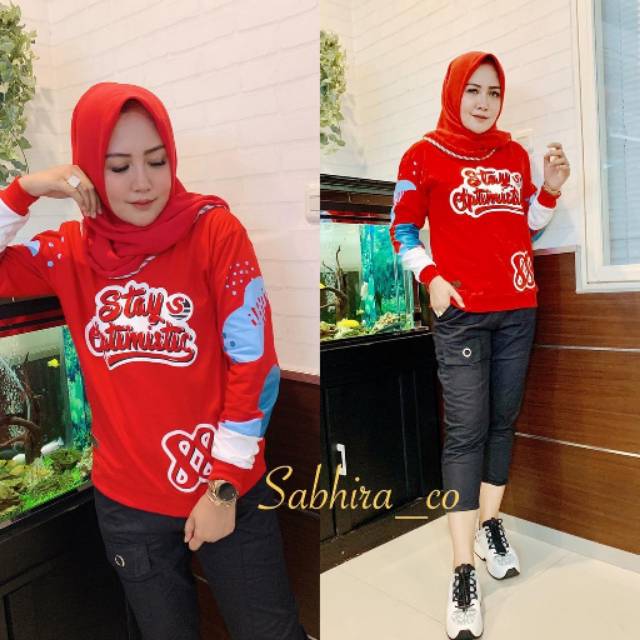 Atasan sabhira ORI / atasan lengan panjang / pakaian muslim / atasan wanita murah import baju muslim