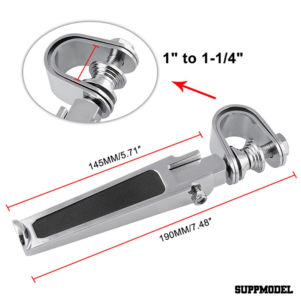 Spm 2pcs Pedal Kaki Lipat Anti Retak Untuk Mesin Motor