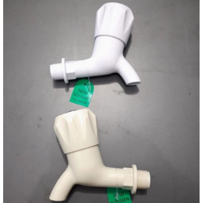 Kran Air PVC Putar 1/2" inch Soligen /Kran Air Plastik
