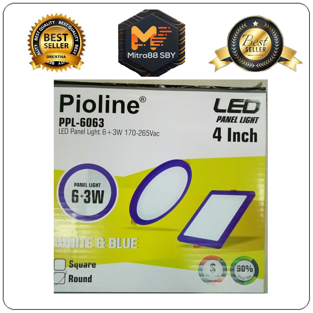 Mitra88sby Downlight led panel 2 warna model bulat dan kotak