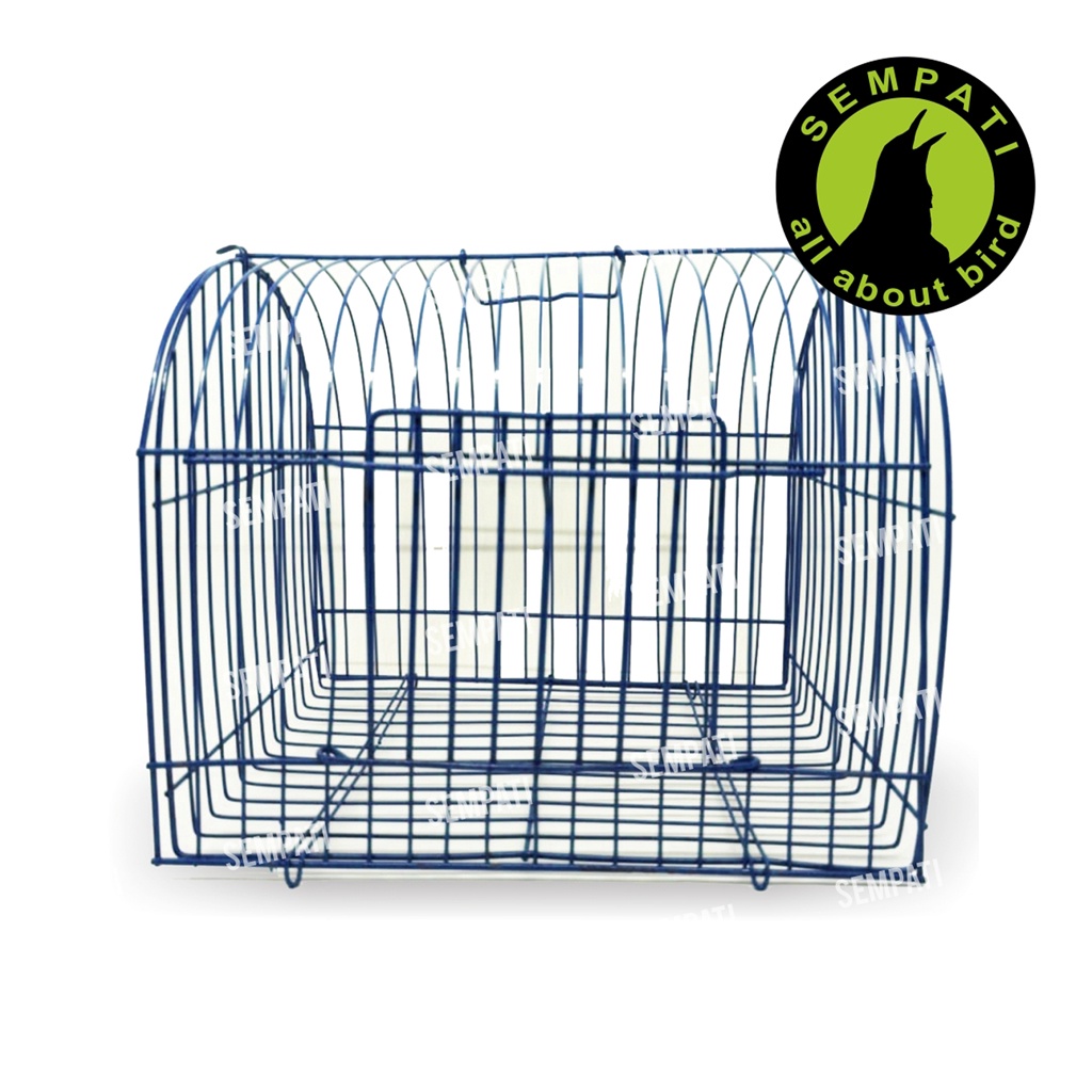 SANGKAR KANDANG BESI MINI UNTUK UNTULAN BAWA BURUNG LOVEBIRD SUGAR GLIDER HAMSTER LANDAK SMINI-BIRU