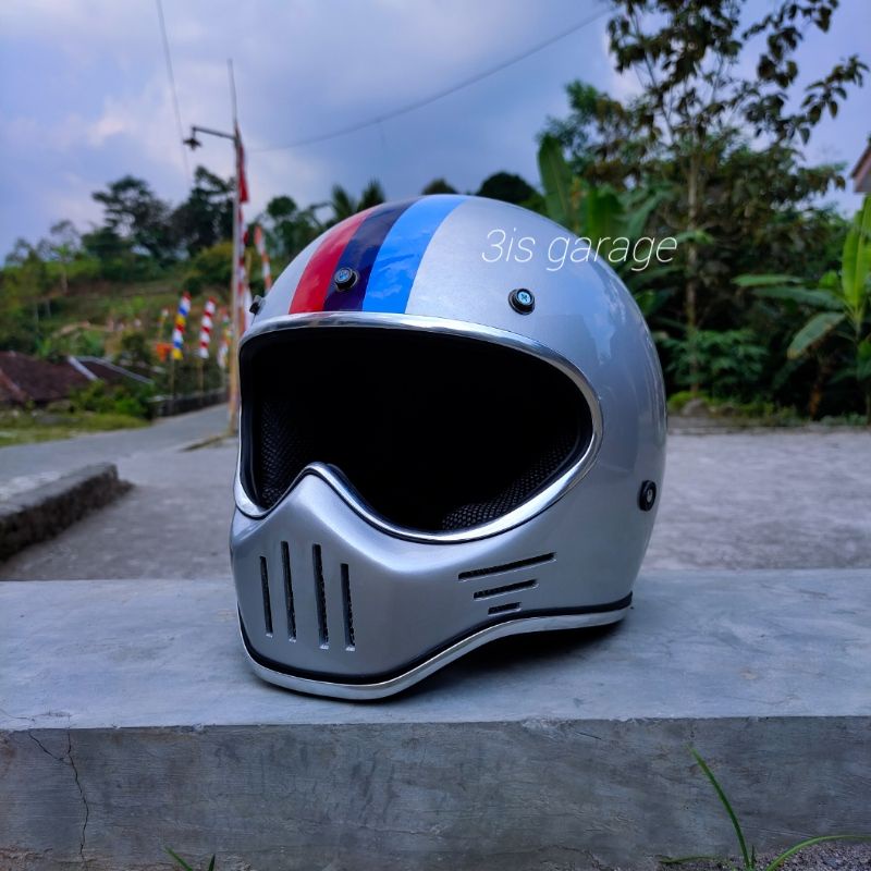 HELM CUSTOM CLASSIC SIMPSON M30 INER VISOR KLASIK RETRO VINTAGE