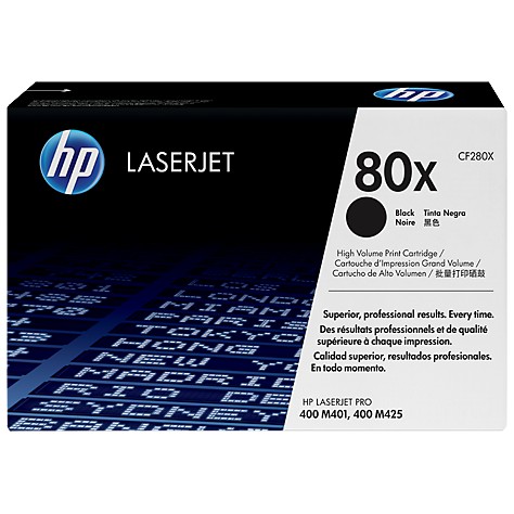 Toner HP 80X Black Original CF280X