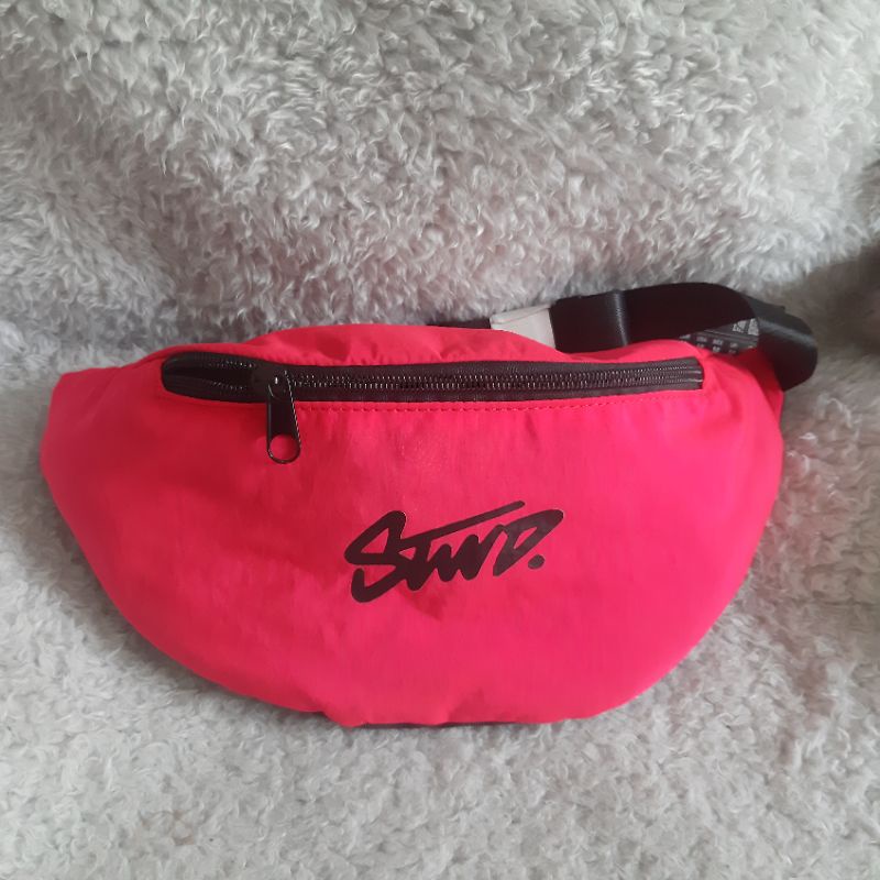 PULL&BEAR TAS STWD WAIST BAG PINK BARU ASLI ORIGINAL
