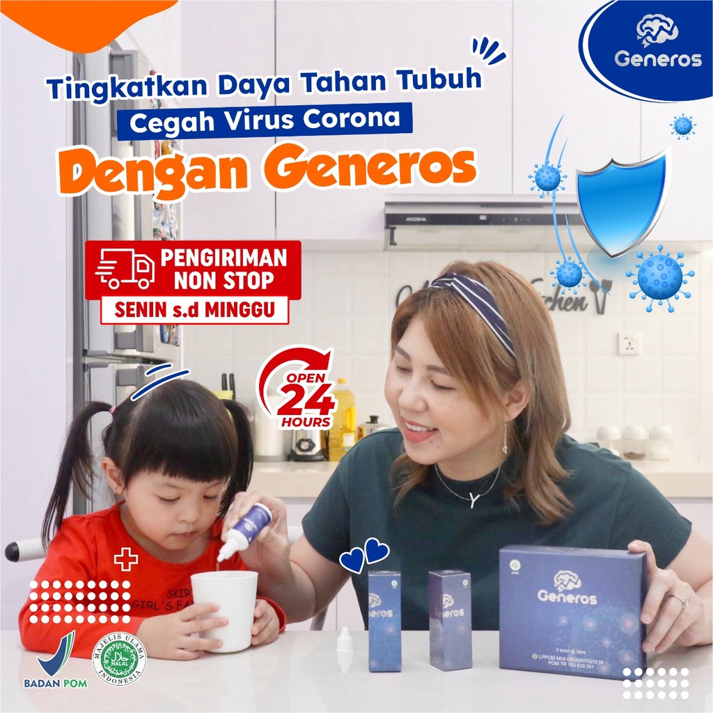 Paket Anak Pintar &amp; Cerdas - 5 Box Generos Multivitamin Speech Delay &amp; Konsentrasi Anak Lancarkan Peredaran Darah Tingkatkan Nafsu Makan