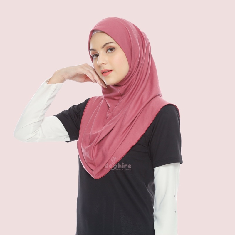 Hijab Instan Kaos / Hijab Olahraga / Hijab Najwa-2
