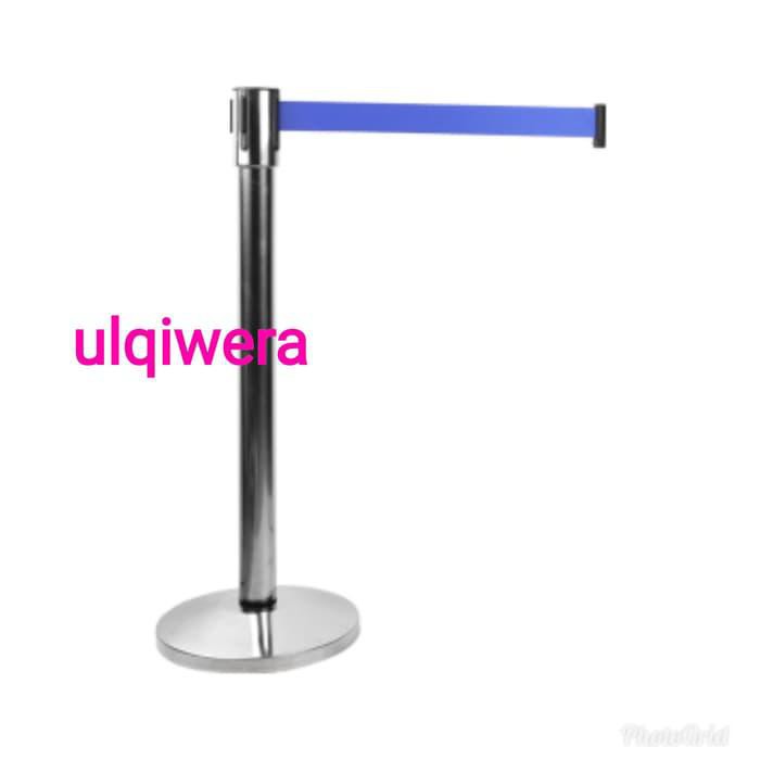 

Krisbow Tiang Pembatas Antrian Tali Biru 3 Mtr
