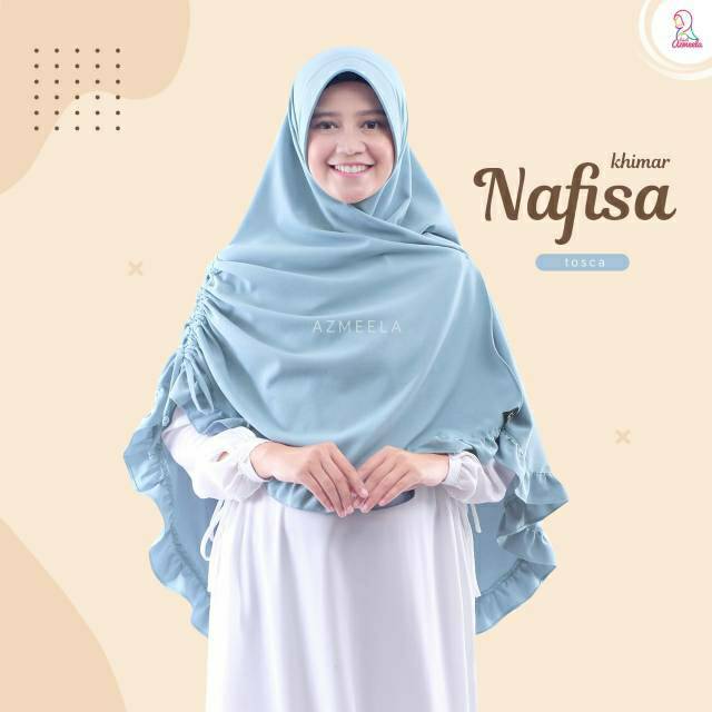 Khimar jilbab instan serut syari NAFISA Azmeela Hijab
