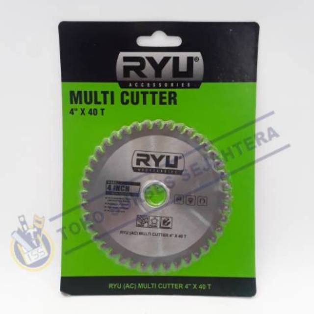 RYU Multi cutter Mata Gerinda 4 inchx40T Gergaji Pemotong Pvc Alumunium Fiber Kayu Multicutter 4&quot;