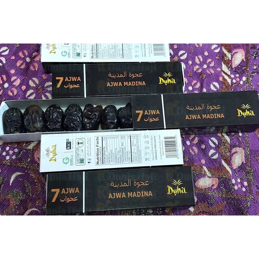 

Kurma Ajwa Seven 7 Azwa Kurma Nabi Asli Arab Oleh Oleh Haji dan Umroh /Pcs