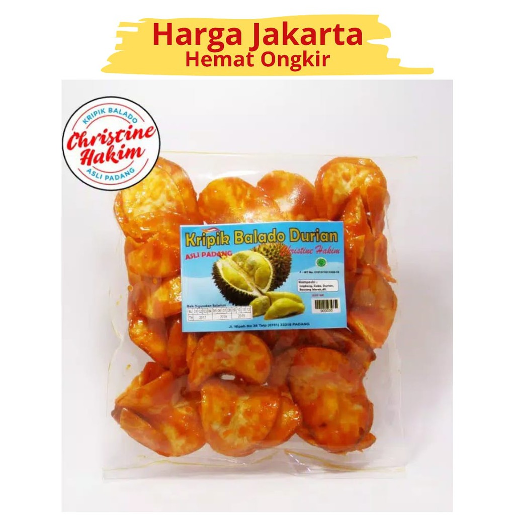 

Snack Cemilan Keripik Balado Durian Singkong Christine Hakim Kripik Kerupuk Krupuk Makanan Sanjai