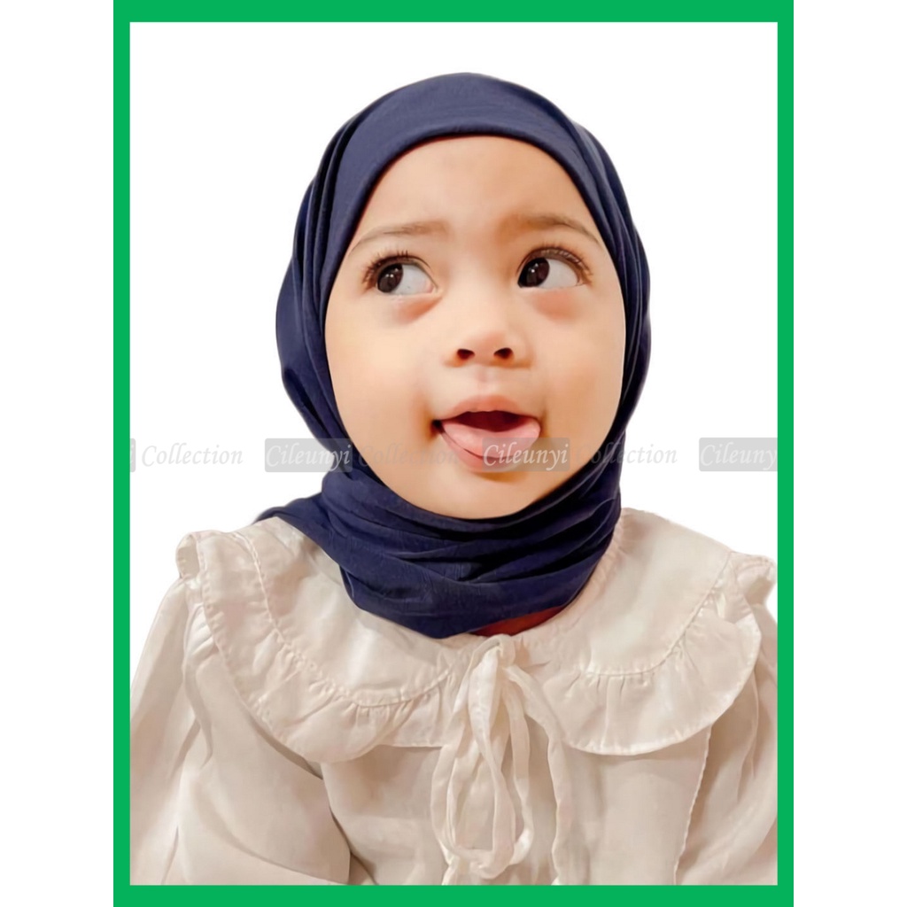 Pashmina Anak Camila Pashtan Anak Jersey Premium Hijab Pasmina Instan Camilla Jilbab Bayi 0 sampai 6 Tahun Kerudung 1 Slup Adem Aman Tanpa Peniti