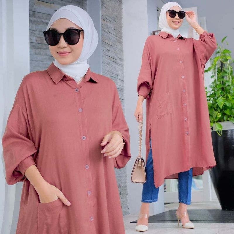 Diyana tunik atasan long tunik fashion wanita remaja