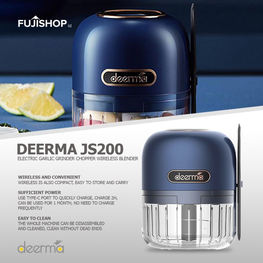 Deerma JS200 Electric Garlic Grinder Chopper Wireless Blender