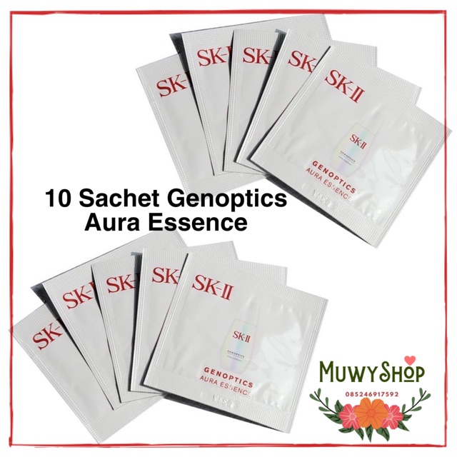 10 sachet SK-II SKII SK2 Genoptics Aura Essence