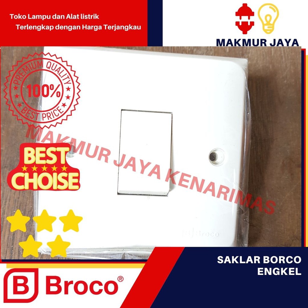 Saklar lampu Broco murah/saklar engkel broco murah/Broco Engkel