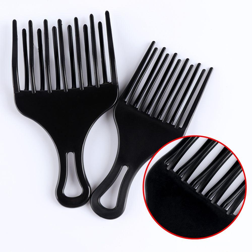 R-FLOWER Afro Hair Pick Comb Rambut Keriting Profesional Baru Gigi Gigi Gigi Gigi Gigi Anti-Statis Sikat Garpu Rambut